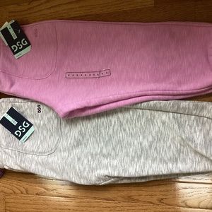NWT 2 DSG girls Mid rise Capri Jogger (asphalt/pure white and Dark Pale Orchid )